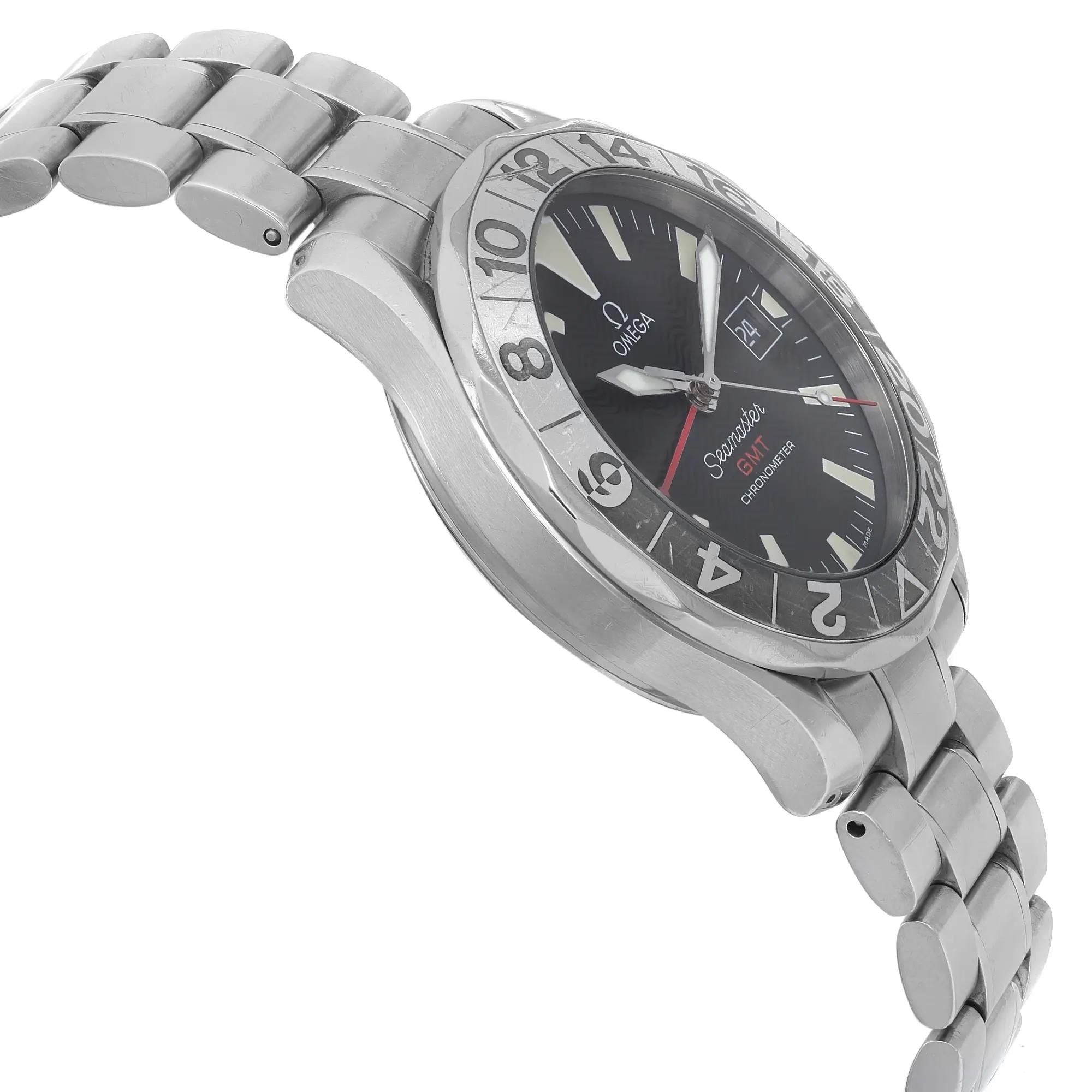 Omega Seamaster GMT 50th Anniversary Steel Black Dial Men Watch 2234.50.00