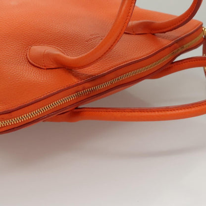 Louis Vuitton Suhari Lockit Pm Hand Bag Taurillon Leather Orange Lv Auth