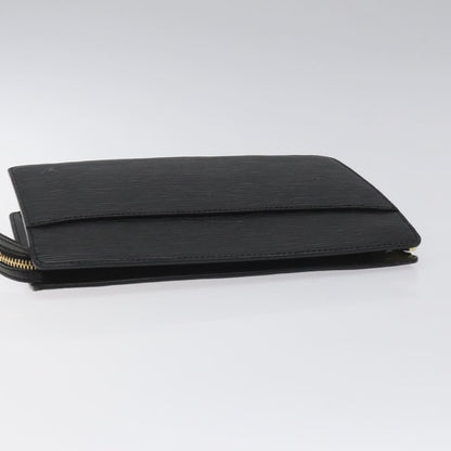 Louis Vuitton Epi Pochette Homme Clutch Bag Black Noir M 52522 Lv Auth