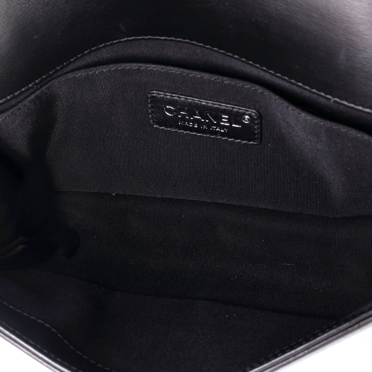 Chanel Boy Flap Bag Braided Tweed Old Medium