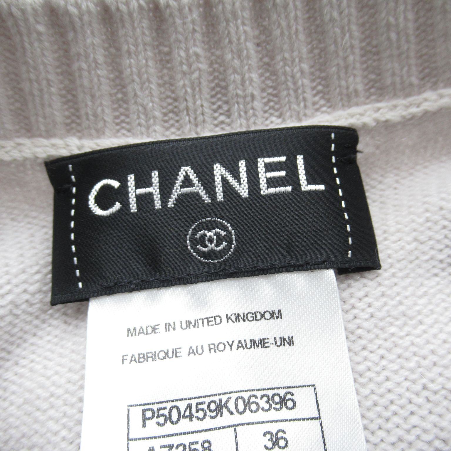 Chanel Knitwear Sweater P 50459k 06396 Cashmere Gurege  