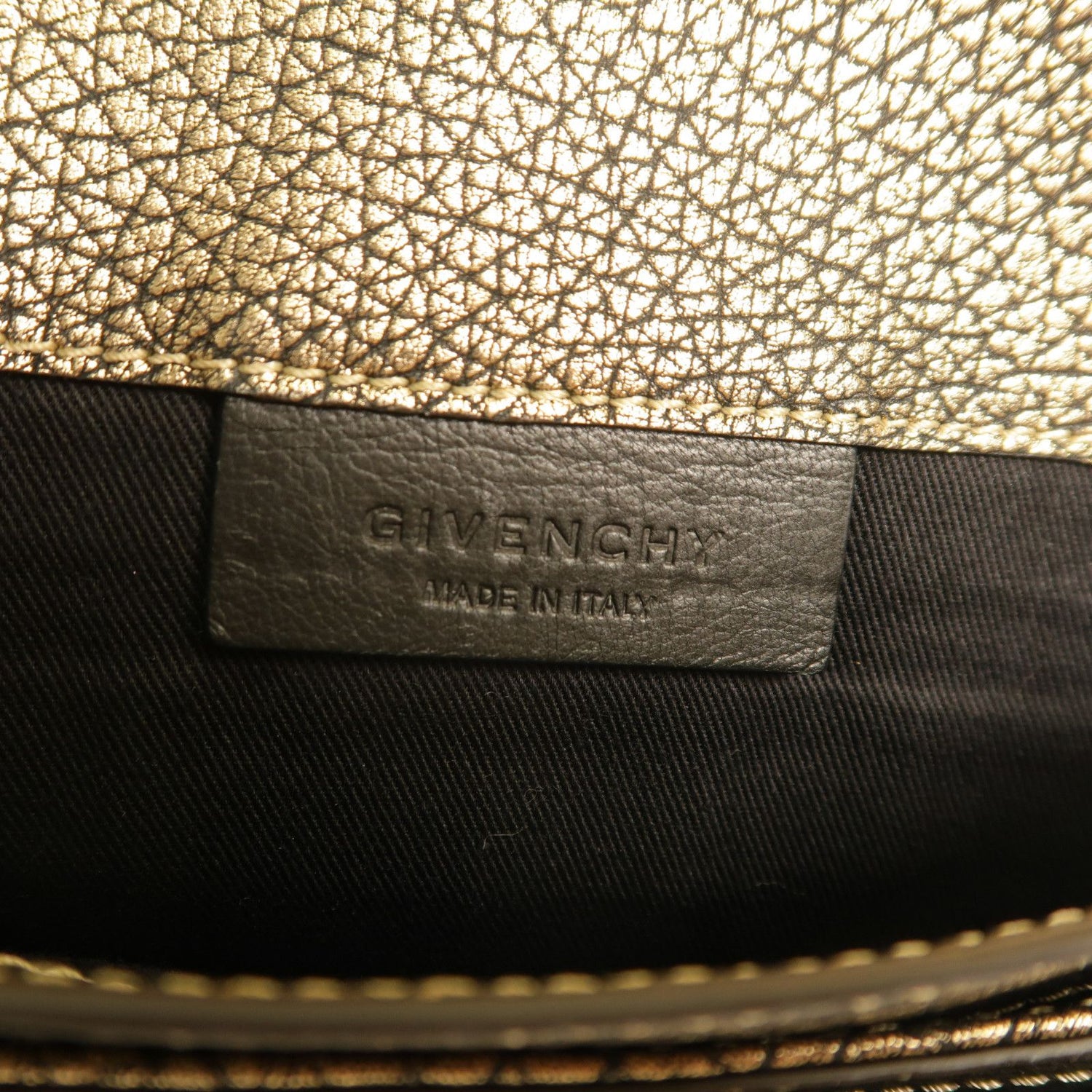 Givenchy Cowhide Leather Clutch Bag Business Bag Clutch Bag Gold Calfskin (cowhide)