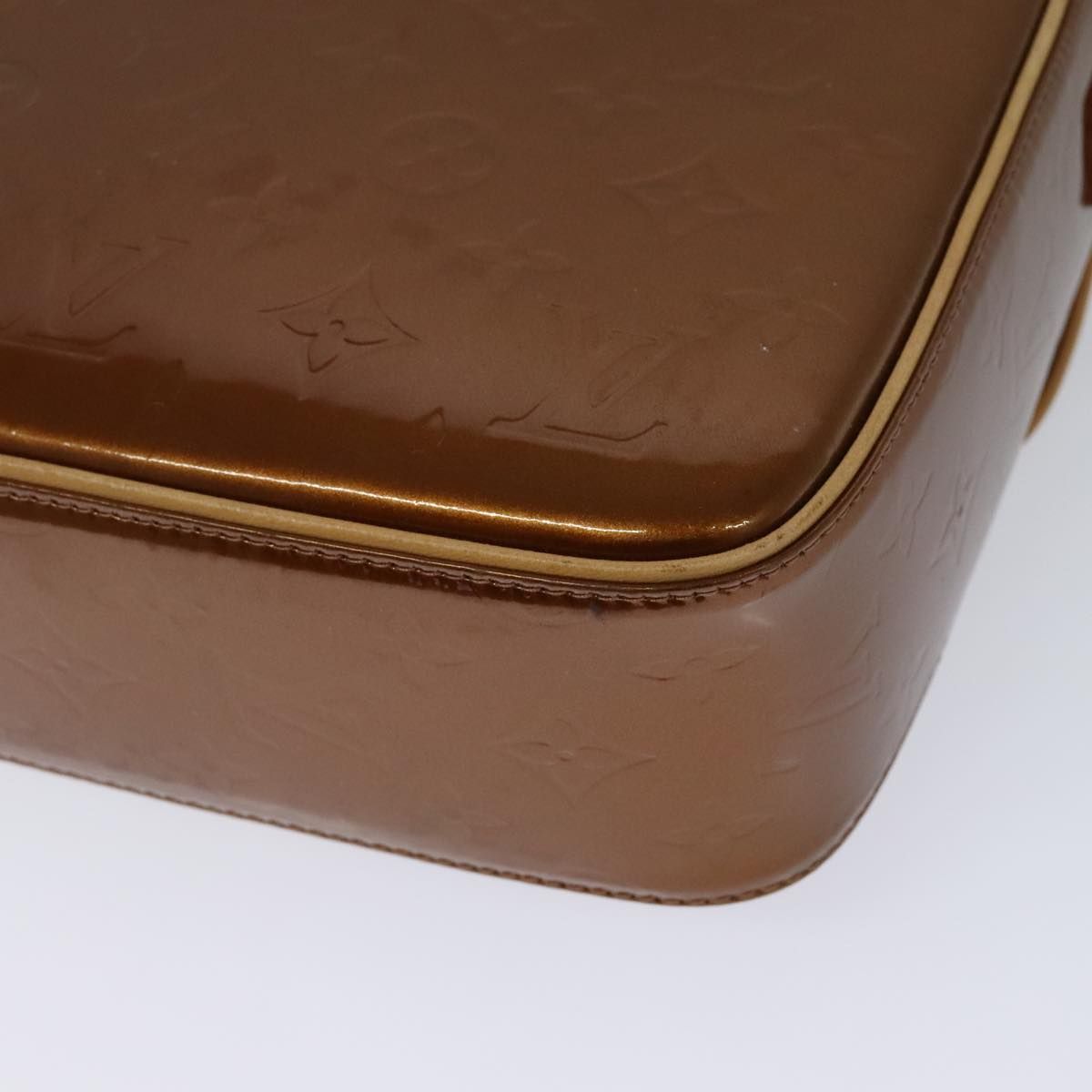 Louis Vuitton Vernis Christie Gm Shoulder Bag Bronze M 91107 Auth