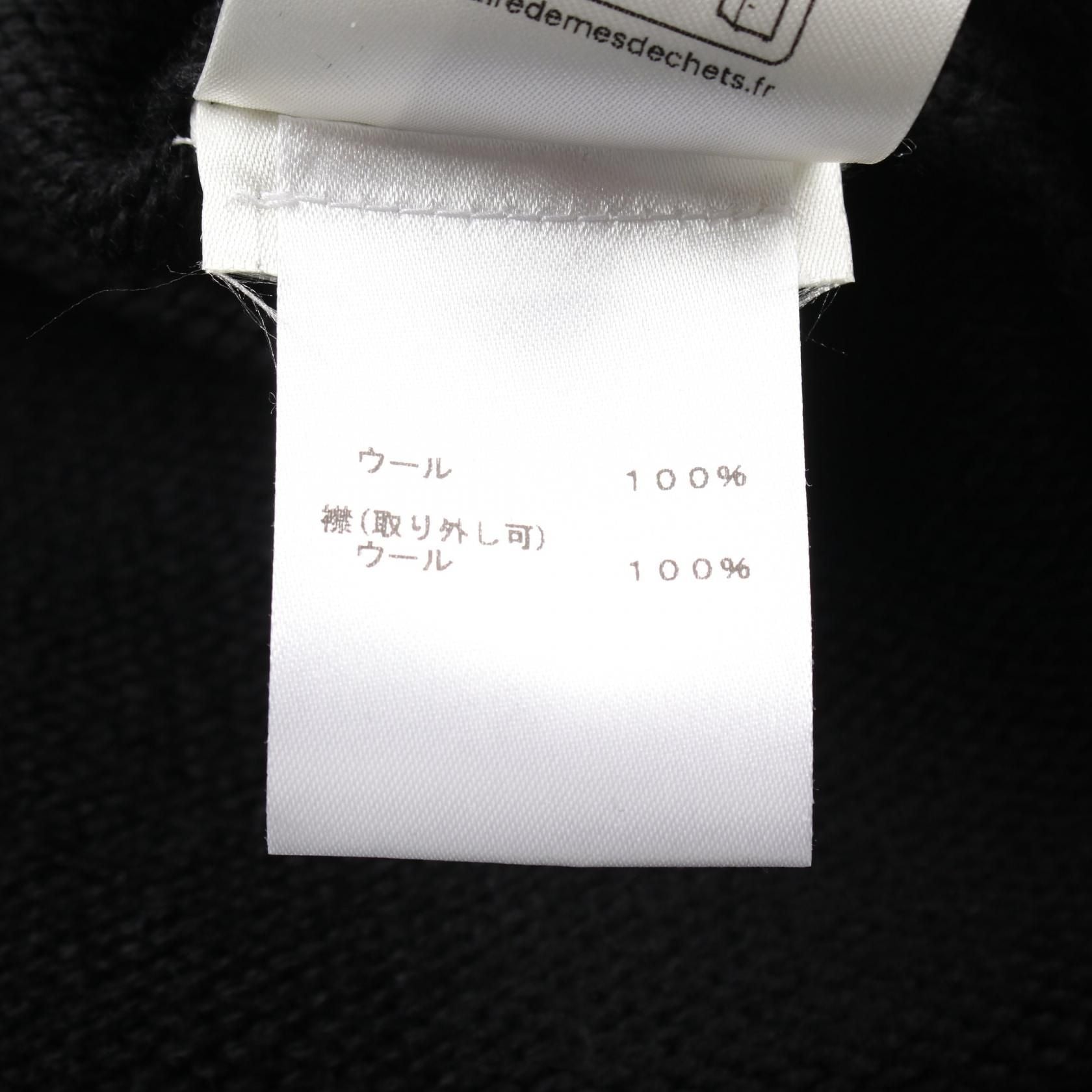 Louis Vuitton Shearling Collar Blouson Rm 241m Zll Hqn 10w Wool Black White