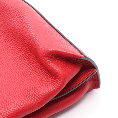 Gucci Daily Bamboo Handbag Red Leather 370831