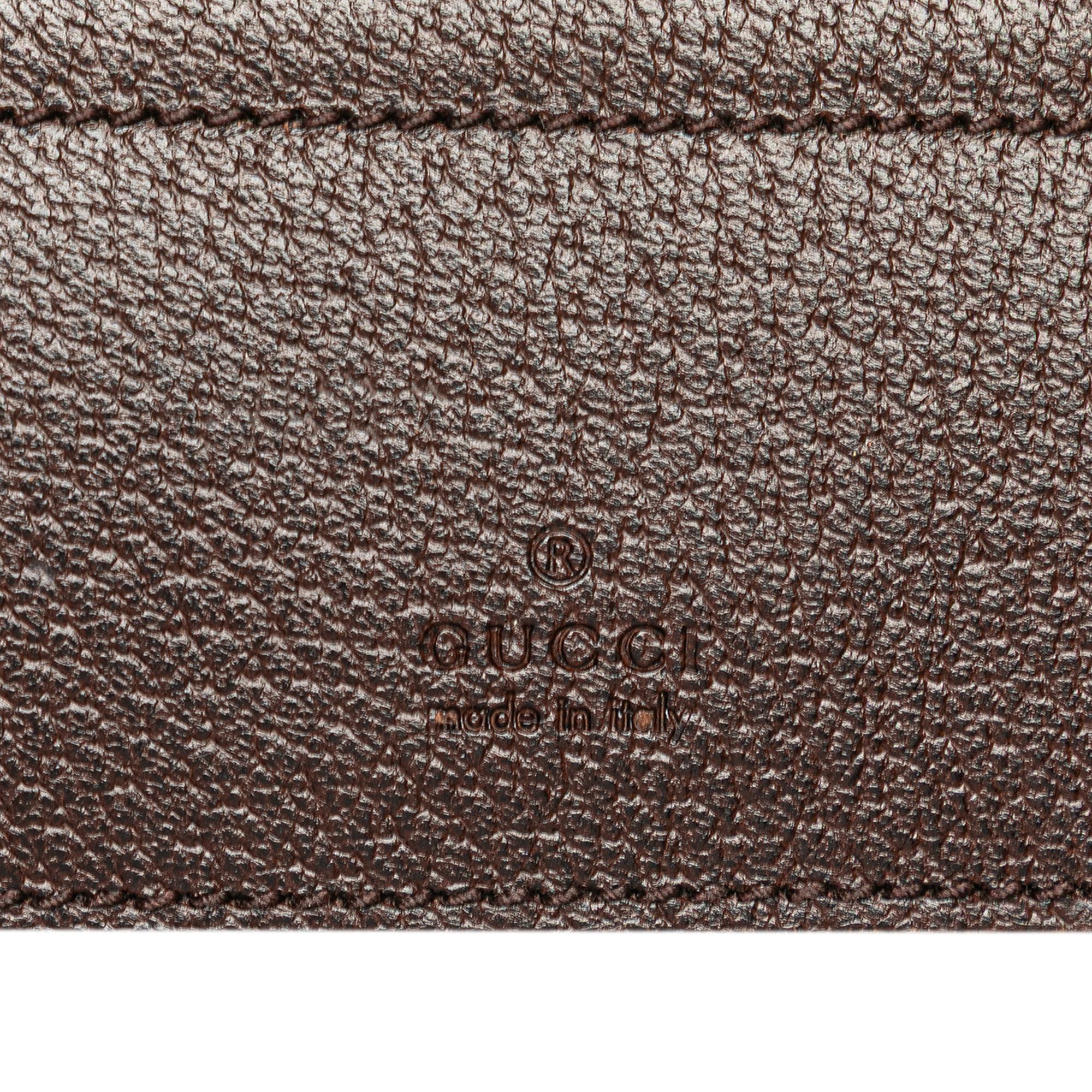 Gucci GG Canvas Web Double Pocket Belt Bag Brown