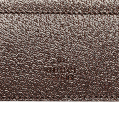 Gucci GG Canvas Web Double Pocket Belt Bag Brown