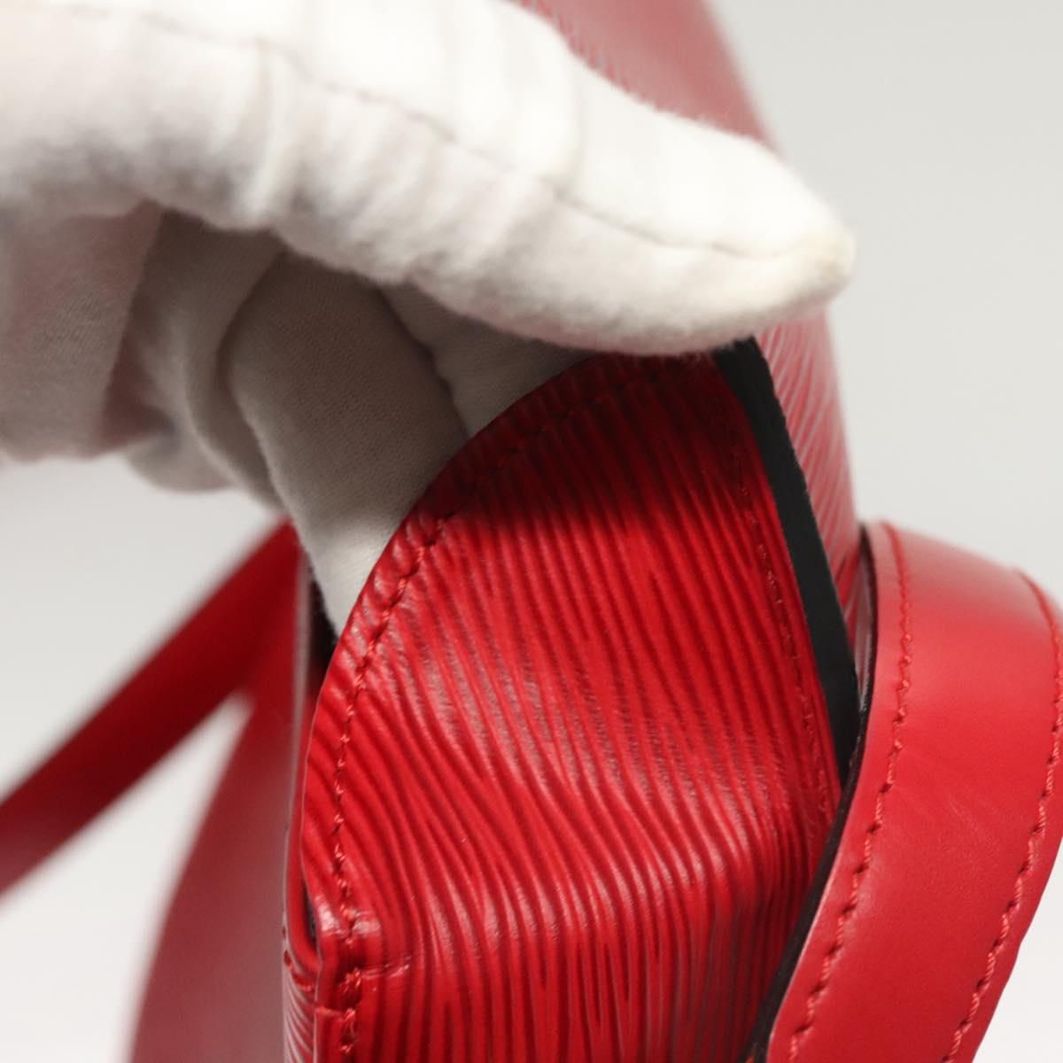 Louis Vuitton Epi Saint Cloud Gm Shoulder Bag Red M 52197 Lv Auth