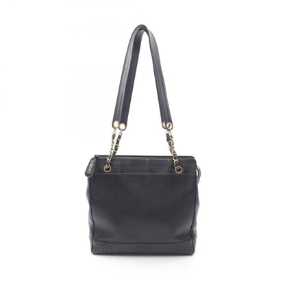 Chanel Black Trip Luco Co Tote Bag Calfskin (cowhide)