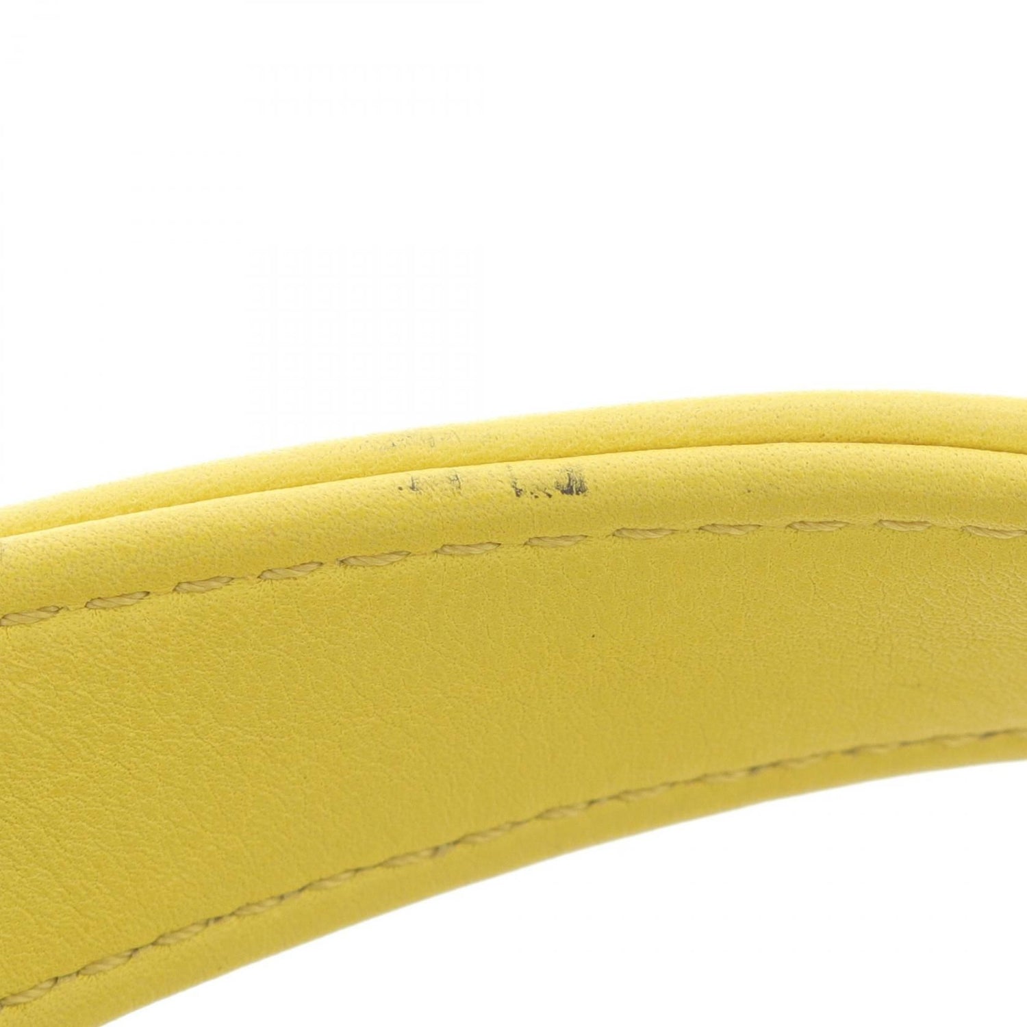 Chanel Yellow Boy Small Chevron V Stitch Shoulder Bag Lambskin (sheep Leather) A 67085