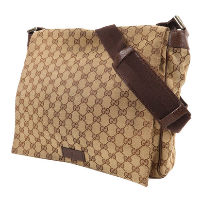 Gucci Canvas Shoulder Bag Brown Canvas 145861