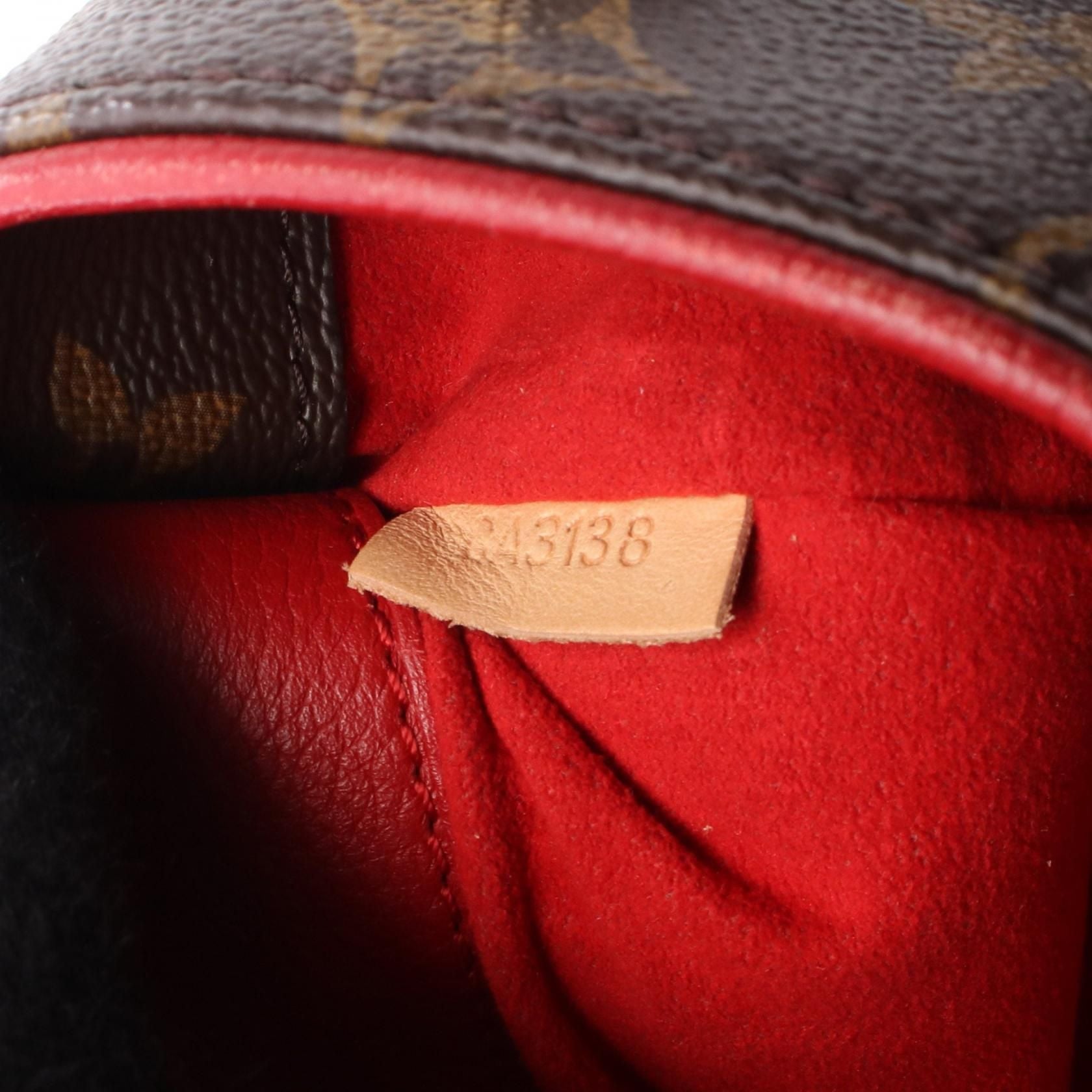 Louis Vuitton Palas Bb Cerise Brown Red Handbag M 41241