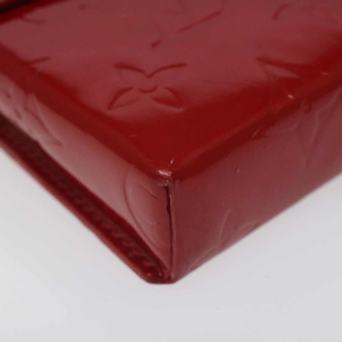 Louis Vuitton Vernis Green Cigarette Case Red M 91155 Lv Auth