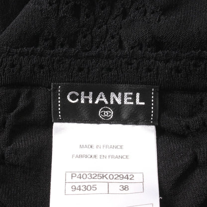 Chanel Black Dress Rayon P 40325k 02942