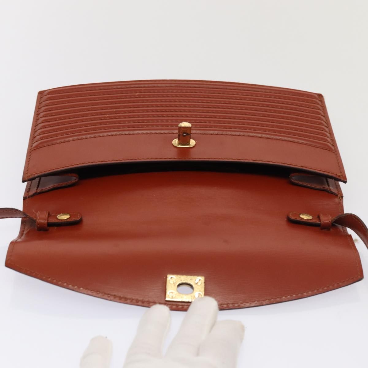 Louis Vuitton Epi Prebourg Shoulder Bag Brown M 52563 Lv Auth