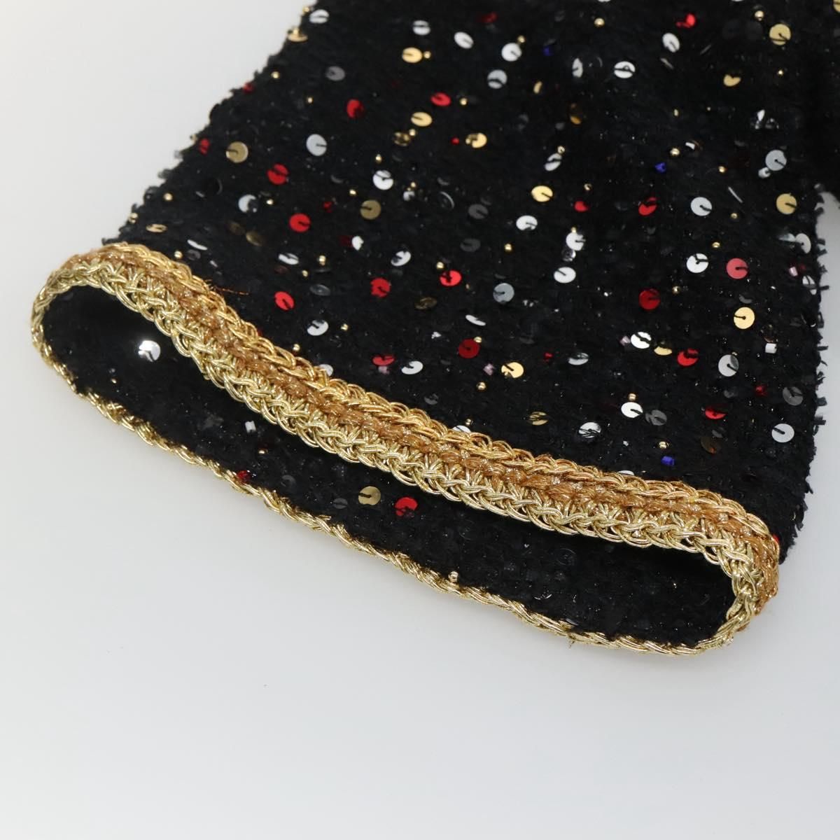 Chanel One Piece Shirt Tweed Black Cc Auth