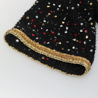 Chanel One Piece Shirt Tweed Black Cc Auth