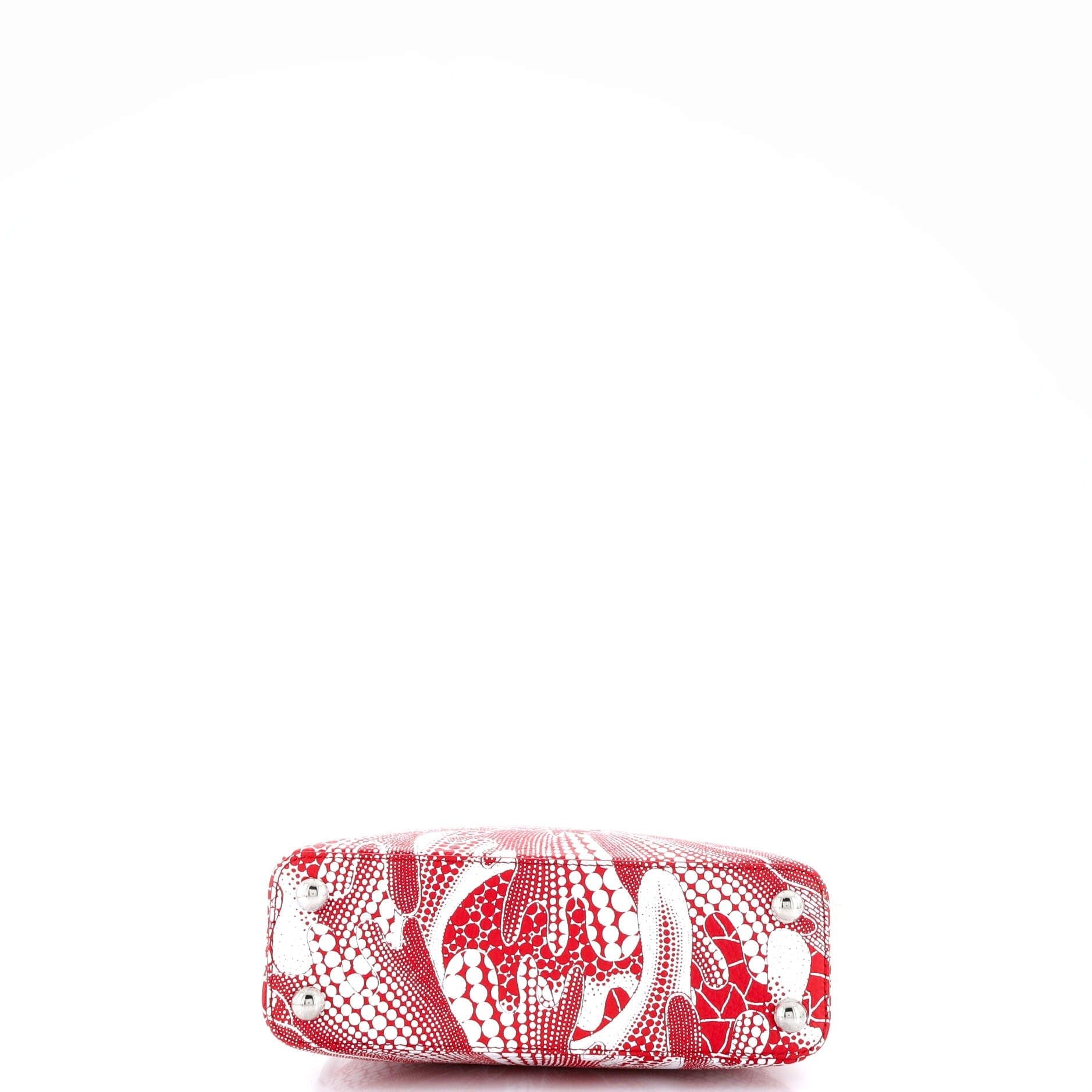 Louis Vuitton Capucines Bag Yayoi Kusama Flower Infinity Dots Taurillon Leather Bb
