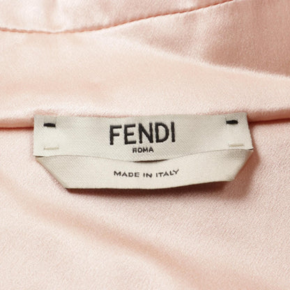 Fendi Blouse Pink Silk Fs 7350