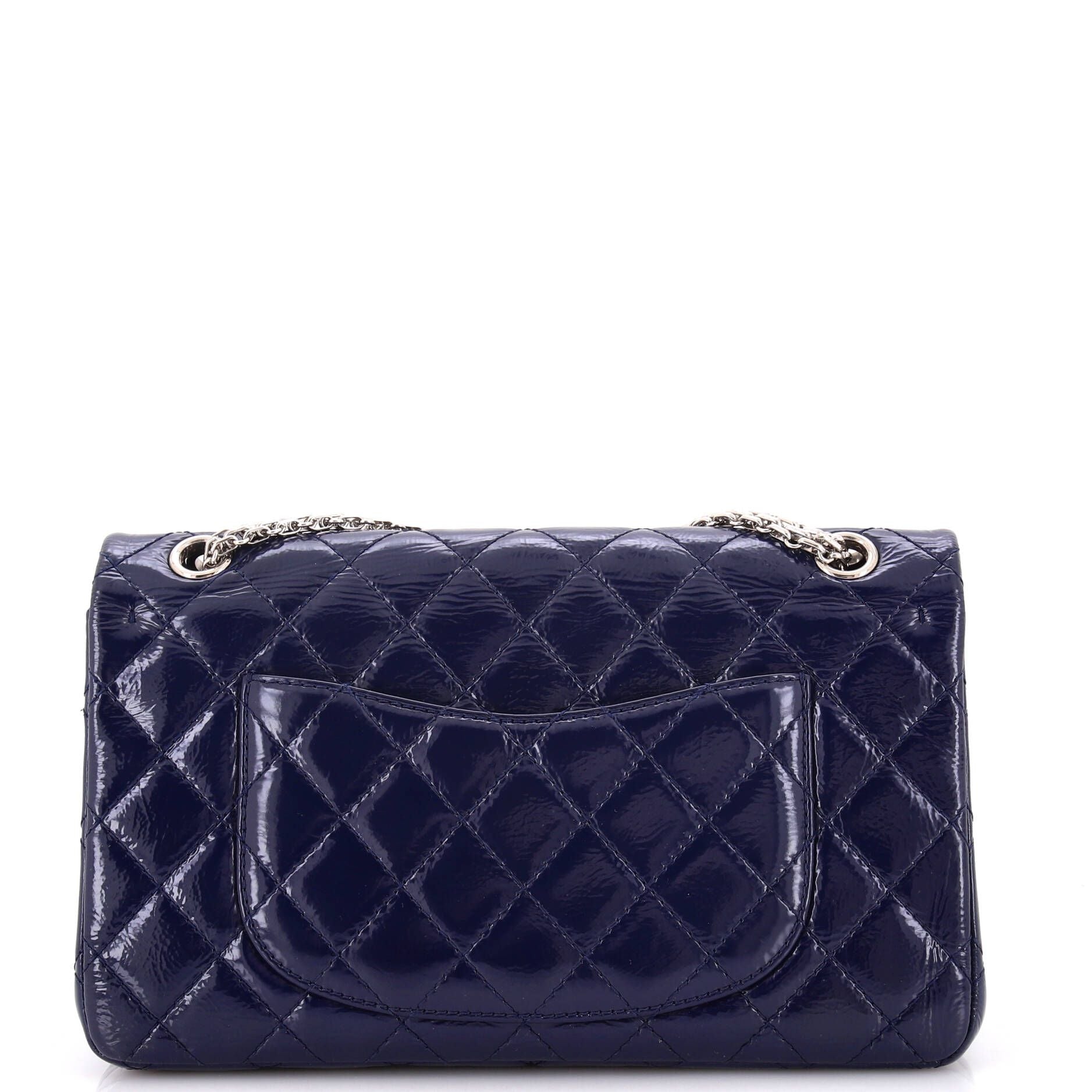 Chanel Reissue 2.55 Flap Bag Quilted Crinkled Patent 226