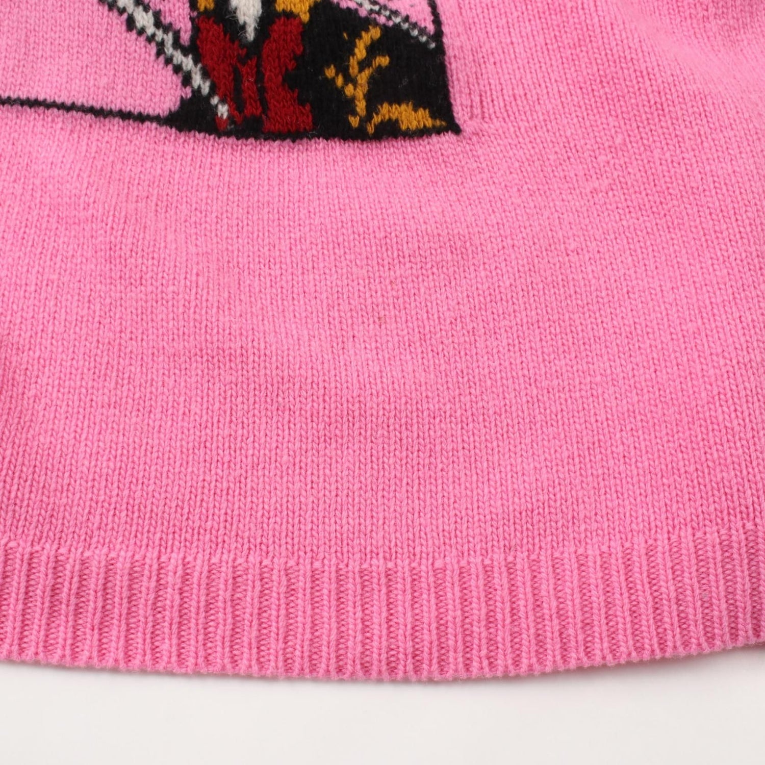 Gucci Disney Donald Duck Knitwear Sweater S 652620 Wool Pink