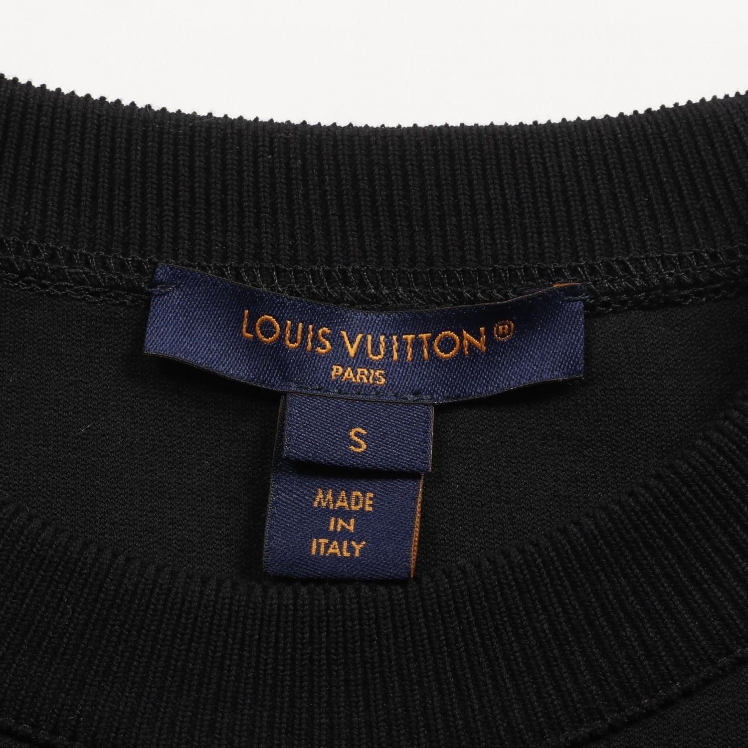 Louis Vuitton Studded Lv Sweater Black Sweat Rw 251wa Fed Fsjt 95