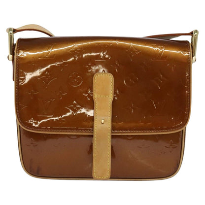 Louis Vuitton Vernis Christie Gm Shoulder Bag Bronze M 91107 Auth
