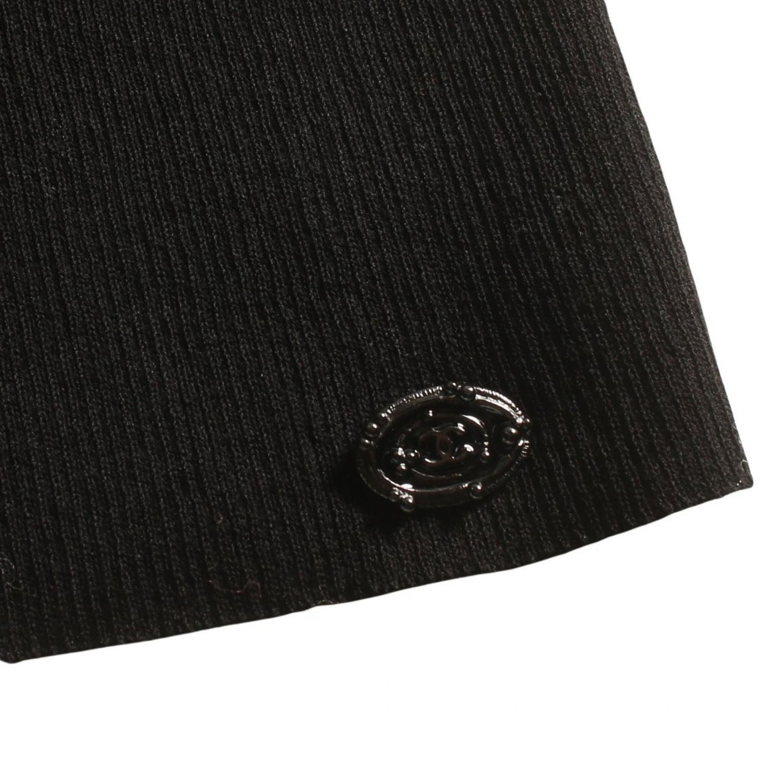 Chanel Black T-shirt Cotton Nylon P 35209k 02068