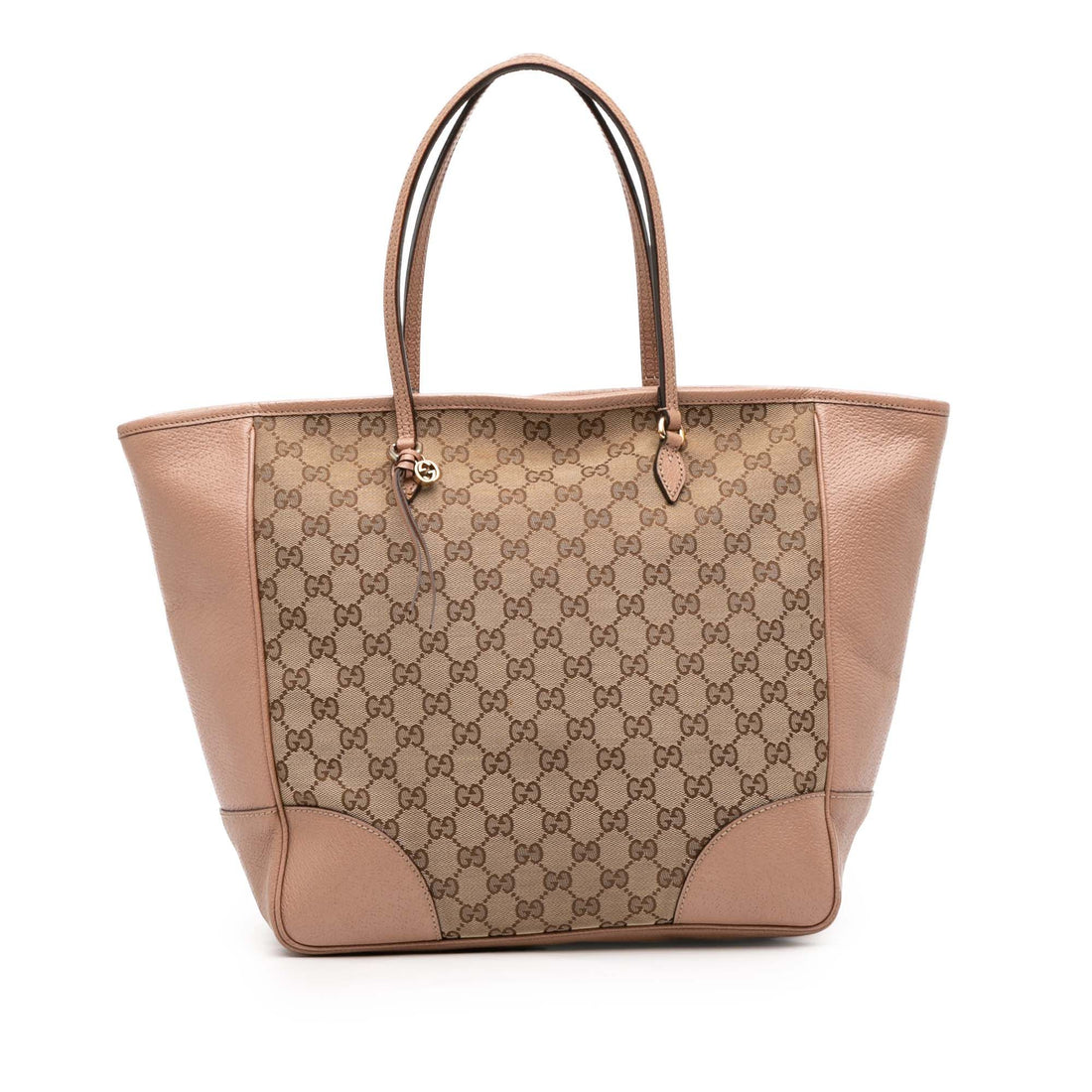 Gucci GG Canvas And Leather Bree Tote Pink