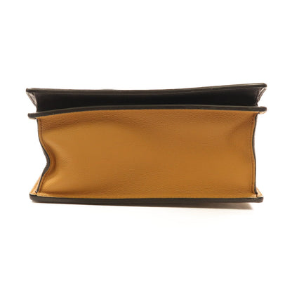 Louis Vuitton Cowhide Leather Studs Bicolor Hand-turn Shoulder Bag Beige Black Beige/black 2way Shoulder Bag M 51654