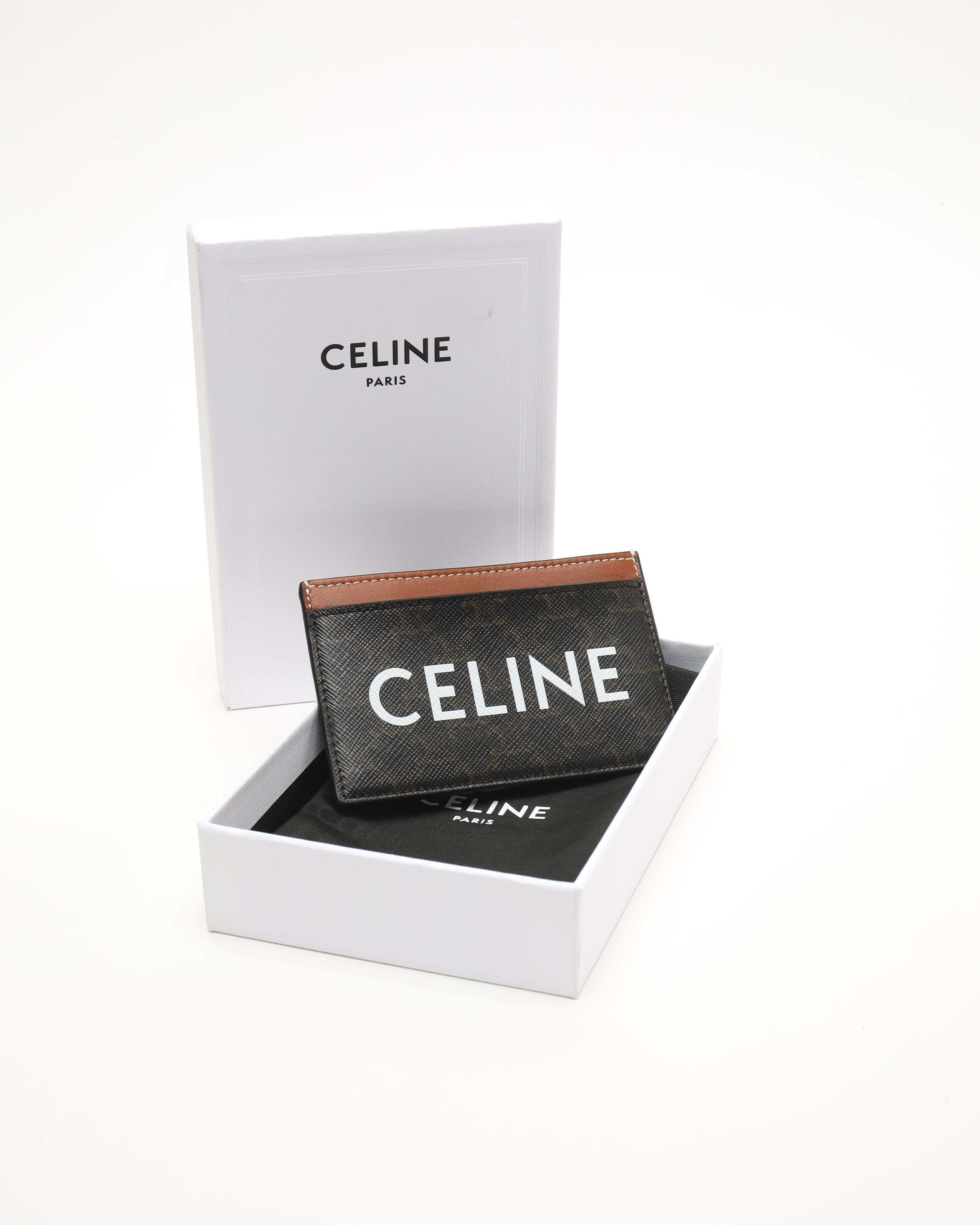 Celine Triomphe Canvas With Celine Print
