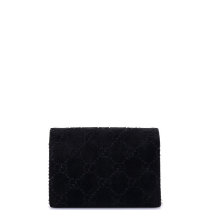 Gucci Dionysus Chain Wallet Gg Velvet Small