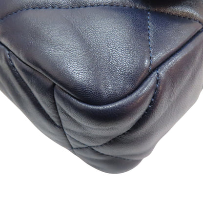 Chanel Matelasse 19 Chain Shoulder Bag Lambskin Blue As 1160