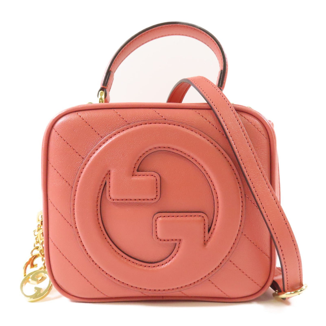 Gucci Cowhide Leather Blondie Bag Hand-handed Shoulder And Back Bag 2way Shoulder Bag Pink Calfskin (cowhide) 74