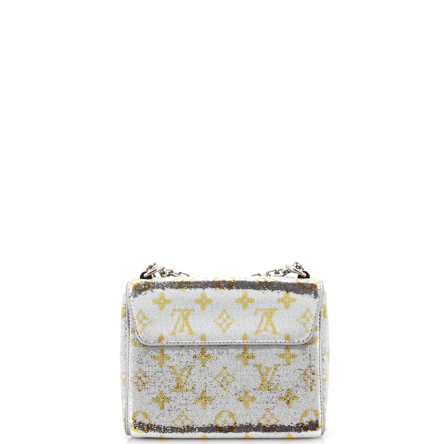 Louis Vuitton Twist Handbag Monogram Sequins Pm