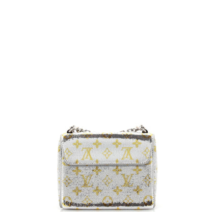 Louis Vuitton Twist Handbag Monogram Sequins Pm