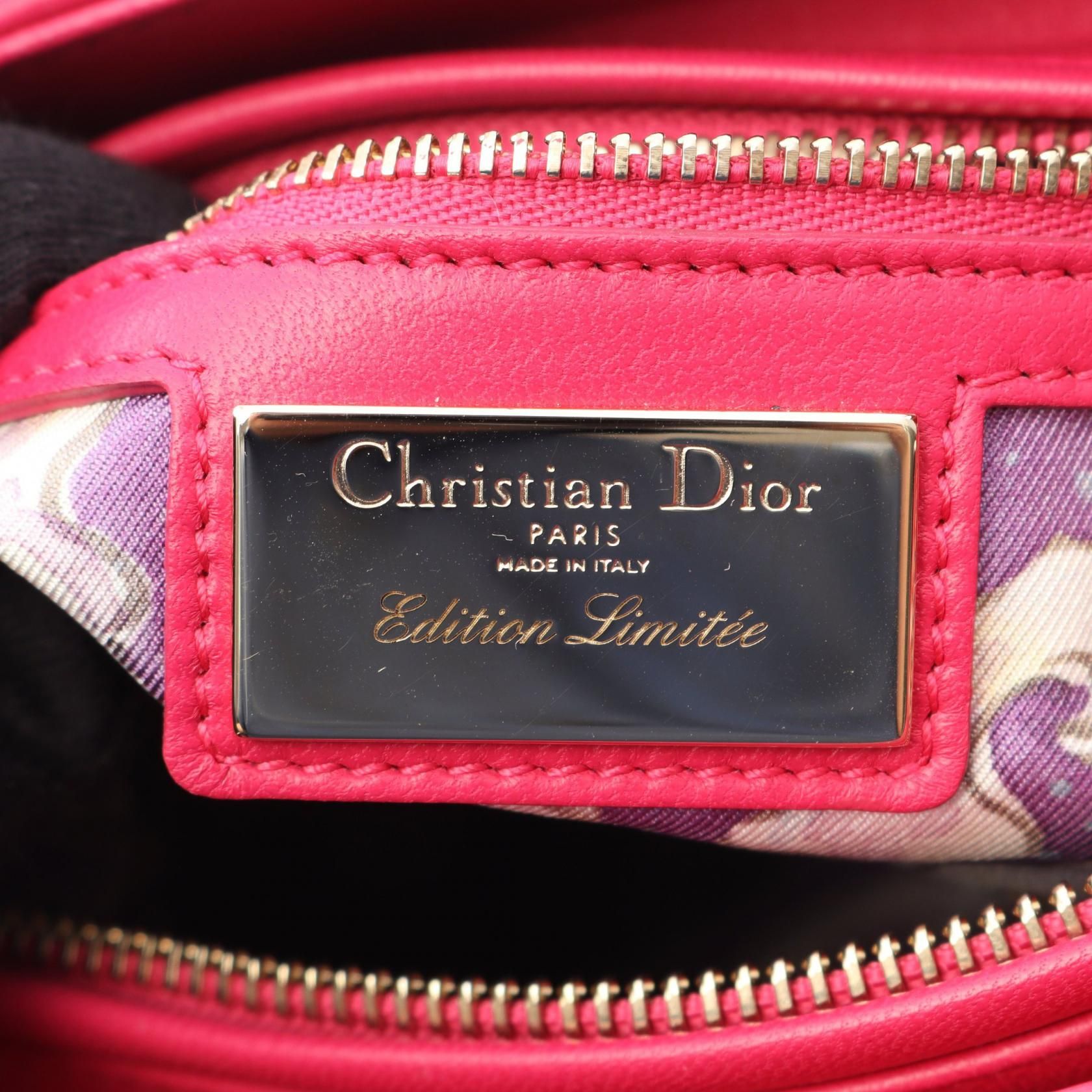 Dior Lady Dior Christian Dior Handbag Pink Leather M 0550ocax