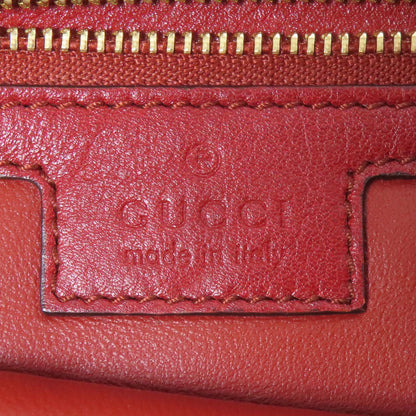 Gucci Calfskin Blondie Chain Shoulder Flap Bag Red Burgundy Suede 699268