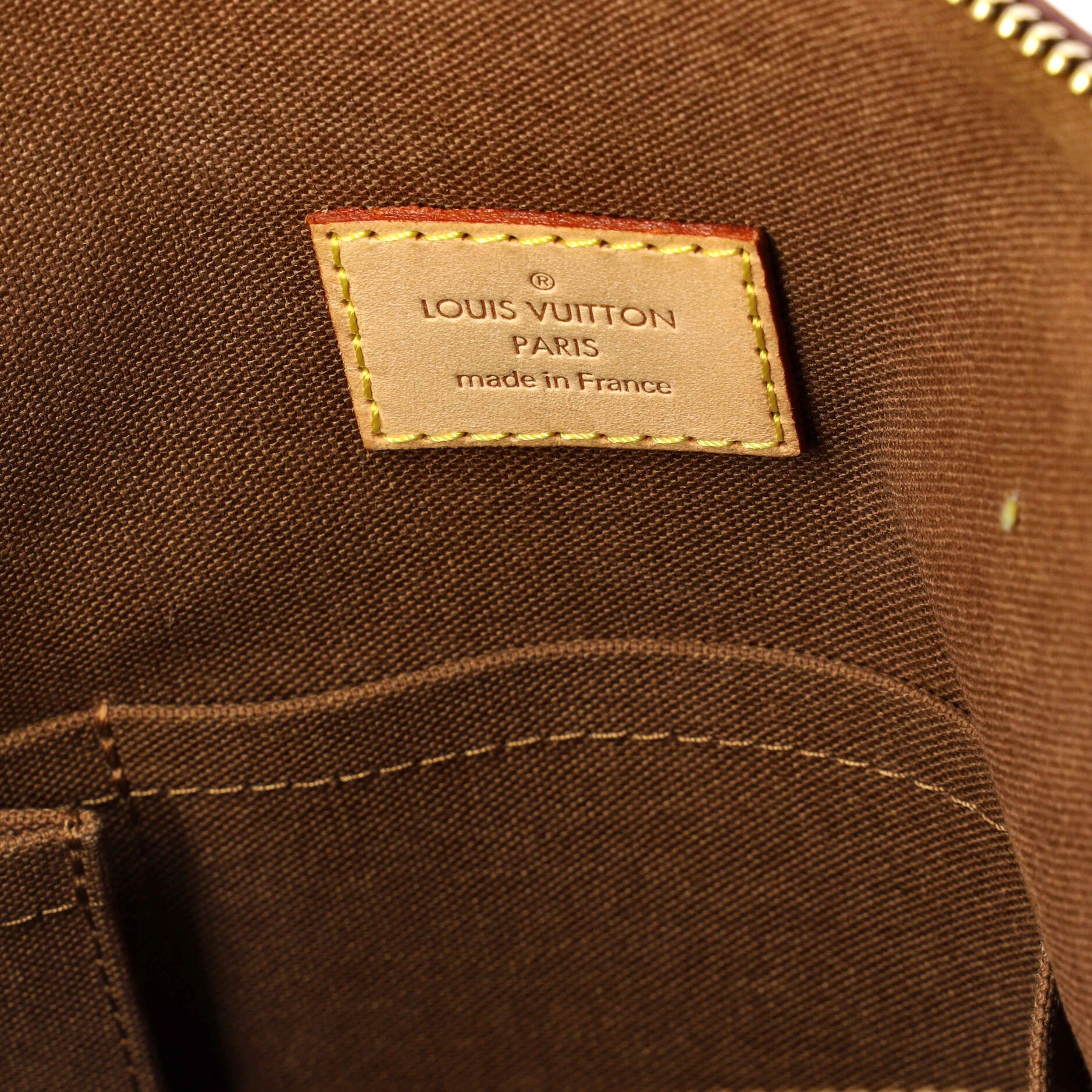 Louis Vuitton Lockit Handbag Monogram Canvas Pm