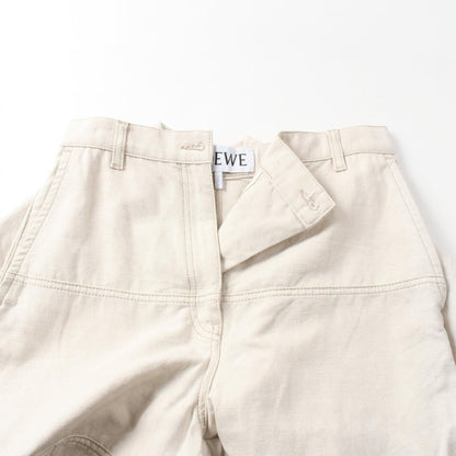 Loewe Pants Beige Cotton Fabric S 359331xdk