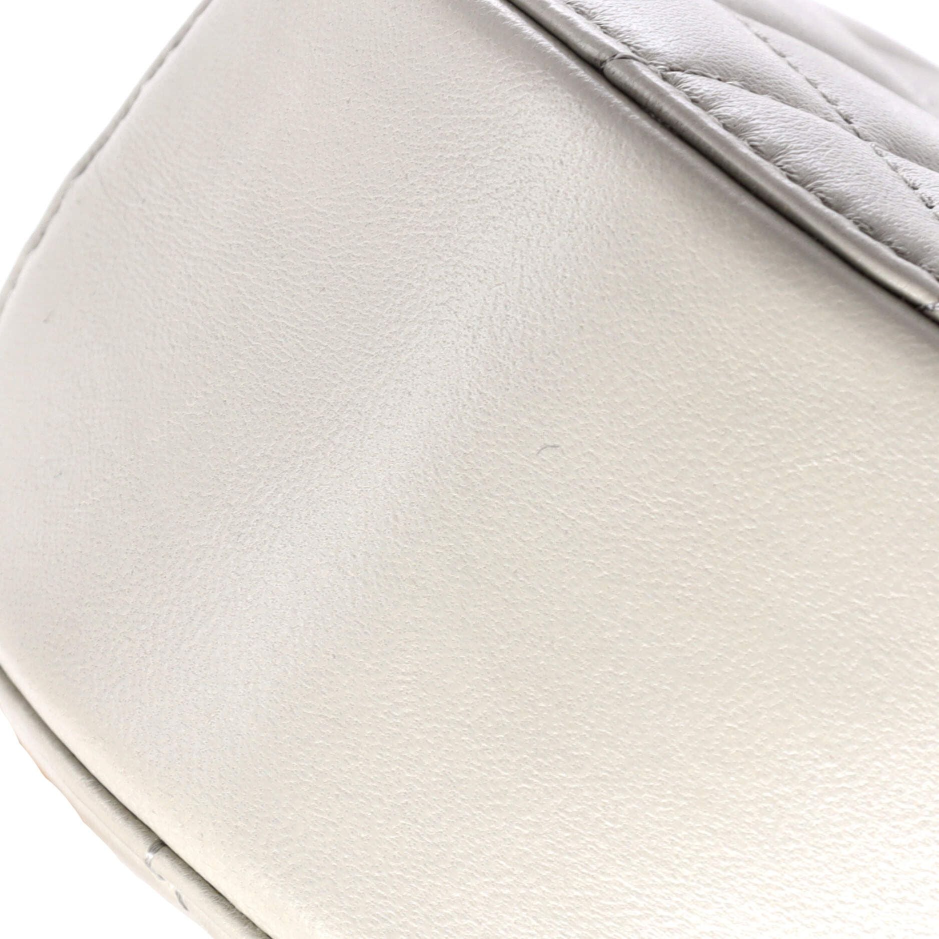 Chanel Pearl Crush Round Clutch With Chain Quilted Lambskin