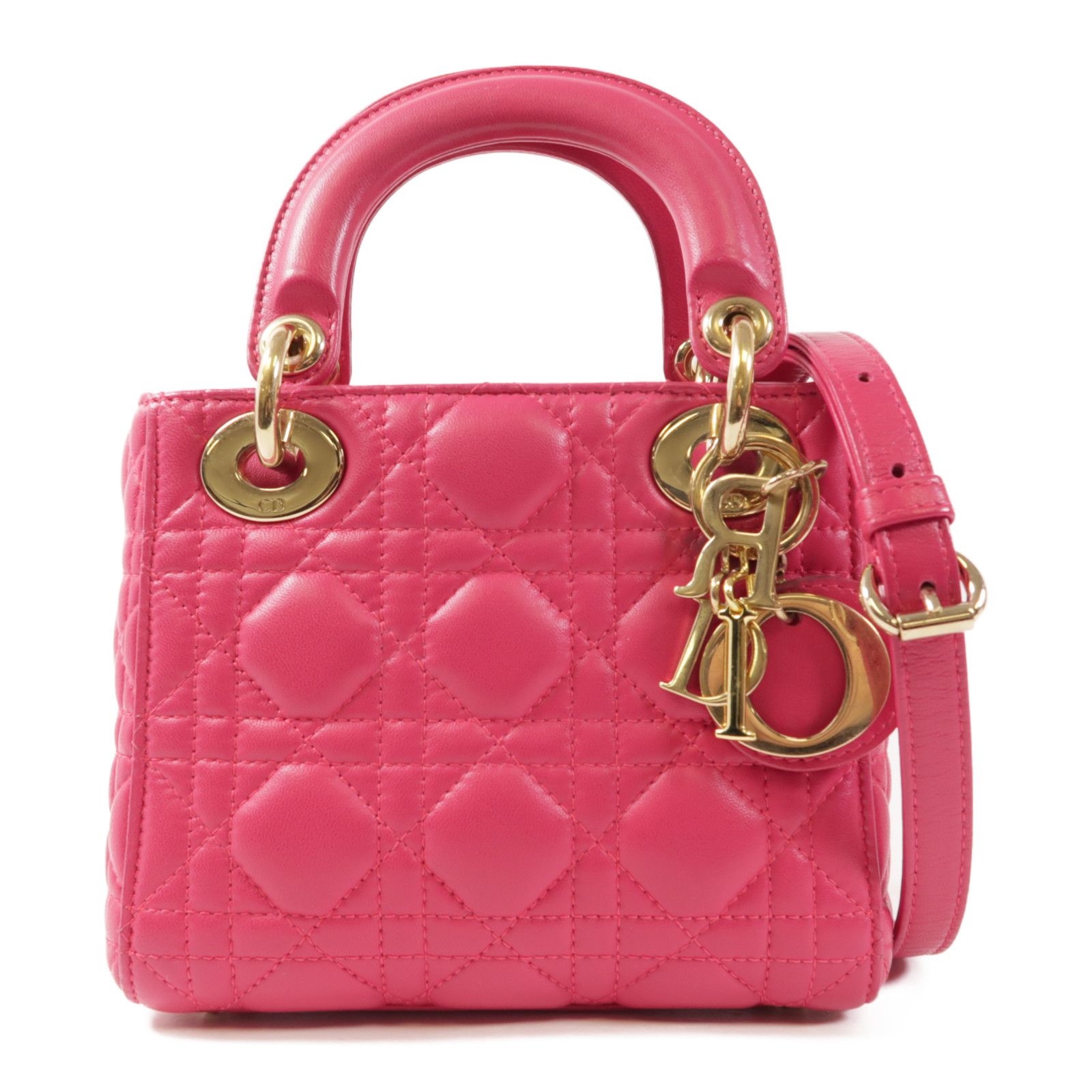 Dior Lady Dior Mini Raspberry Pink