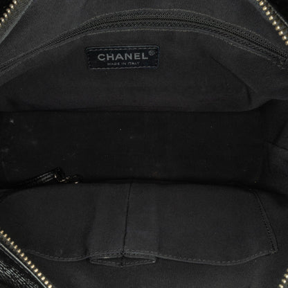Chanel Medium Wool Paris-hamburg Embroidered Gabrielle Crossbody Blue