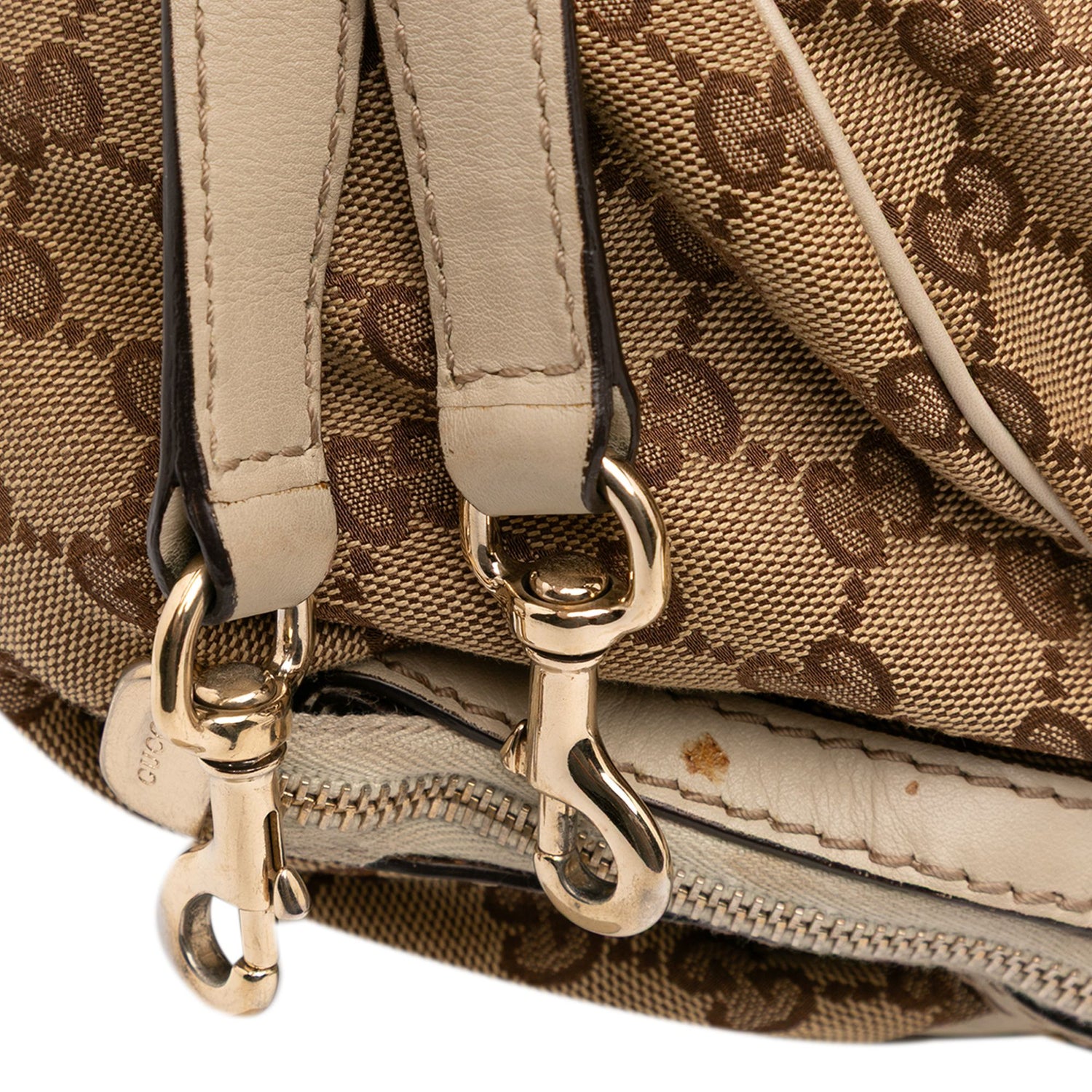Gucci GG Canvas Sukey Satchel Brown