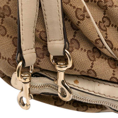 Gucci GG Canvas Sukey Satchel Brown