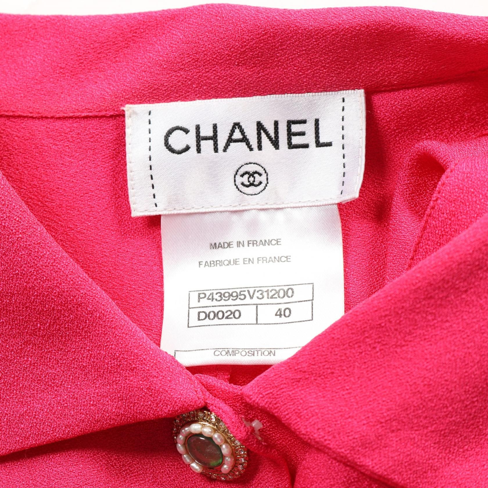Chanel Pink Other Tops Silk