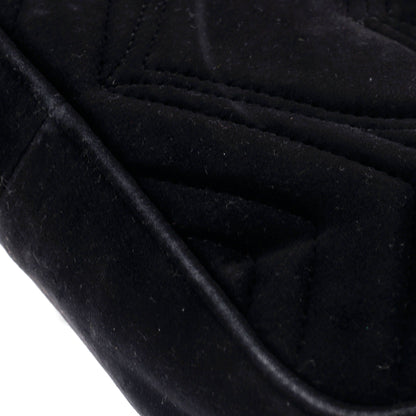 Gucci GG Marmont Flap Bag Matelasse Velvet Small