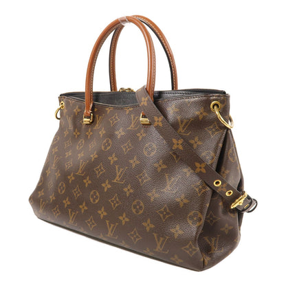 Louis Vuitton Monogram Pallas Hand-milled Shoulder And Back Bags Brown Noir 2way Shoulder Bag M 41064