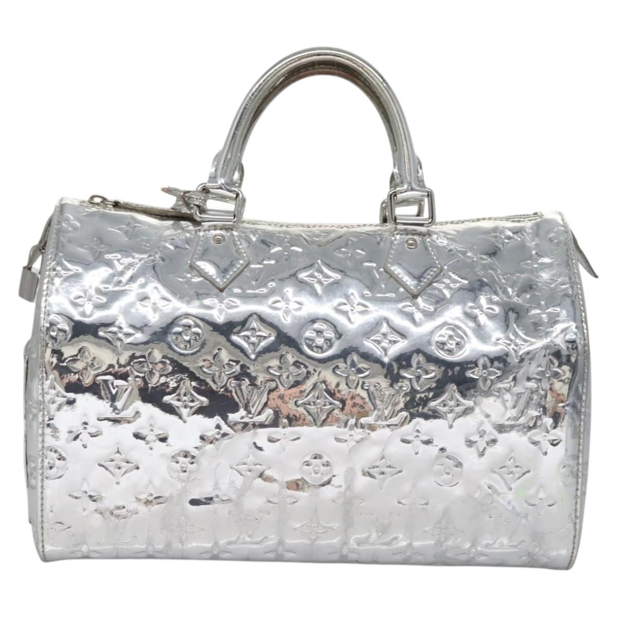 Louis Vuitton Monogram Miroir Speedy 30 Hand Bag Argent M 95786 Lv Auth