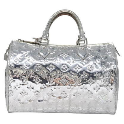 Louis Vuitton Monogram Miroir Speedy 30 Hand Bag Argent M 95786 Lv Auth